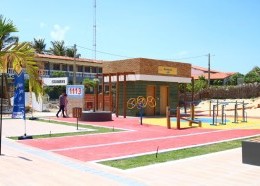 Praça São Pedro em Tutóia, ao lado da Arena de Beach Soccer que será inaugurada nesta sexta-feira(25)
